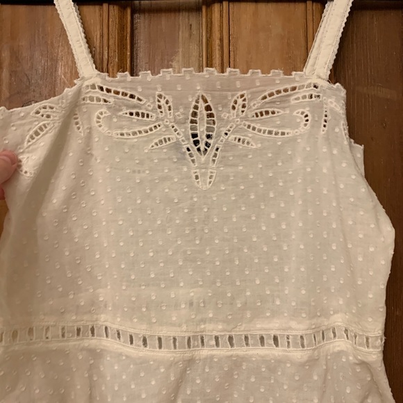 THE KOOPLES Broderie Anglaise Embroidered Tank Top - Picture 3 of 6